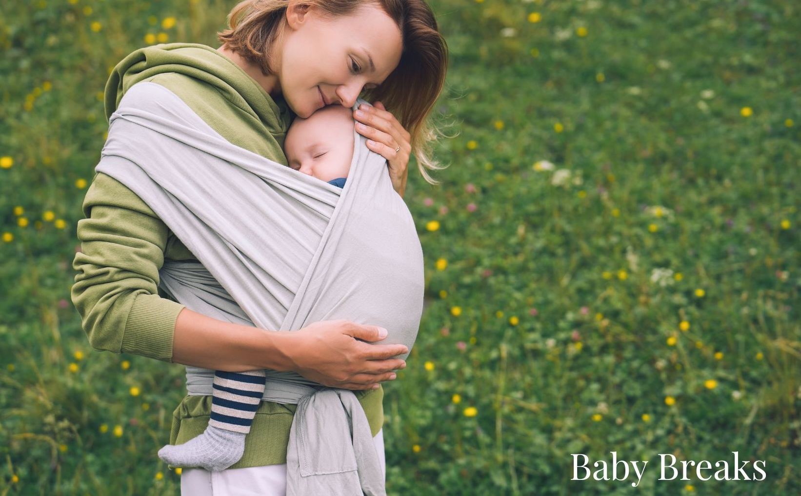 Cotswold Mother Baby Wrap Springtime Canva w. Title